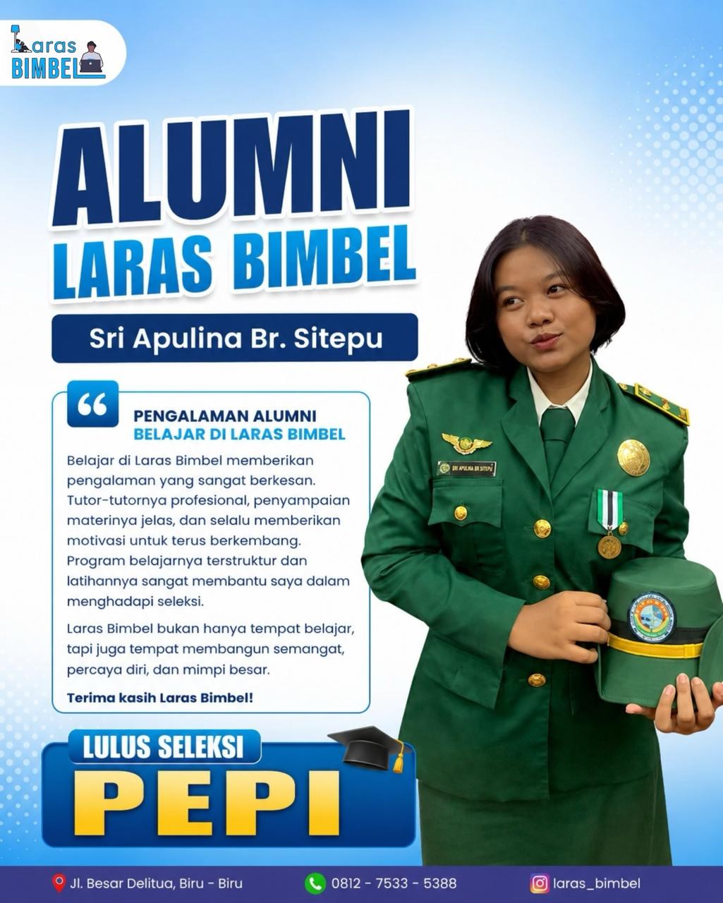 Sri Apulina Br. Sitepu - Lulus Seleksi PEPI