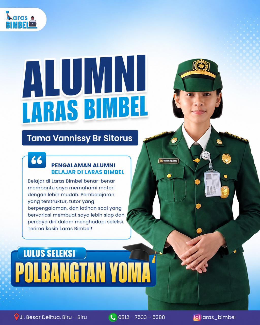 Tama Vannissy Br. Sitorus - Lulus Seleksi POLBANGTAN YOMA