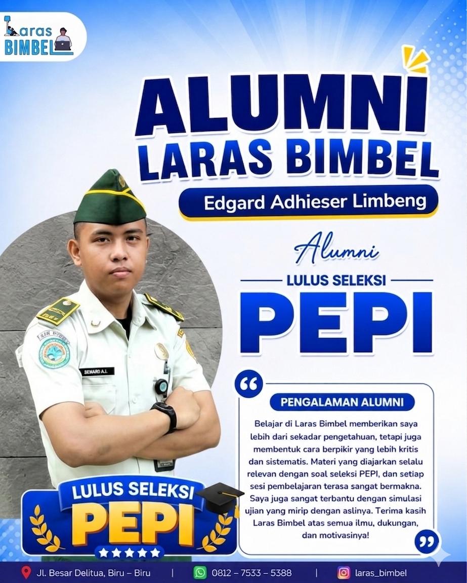 Edgard Adhieser Limbeng - Lulus Seleksi PEPI
