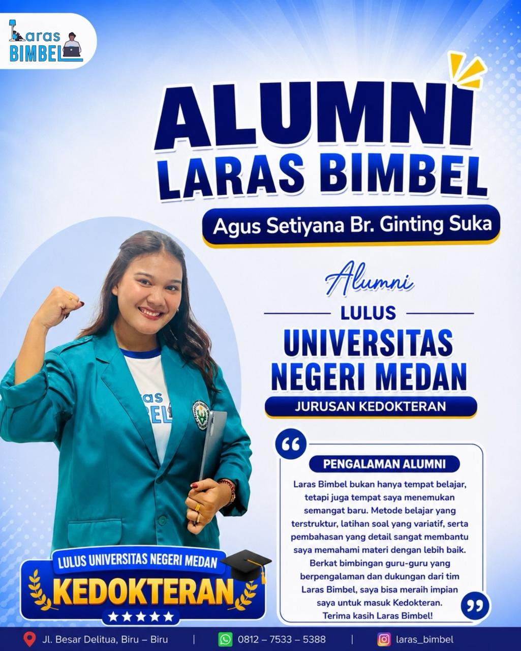 Egy Lolita Br Barus - Lulus Seleksi KEDOKTERAN UNIMED