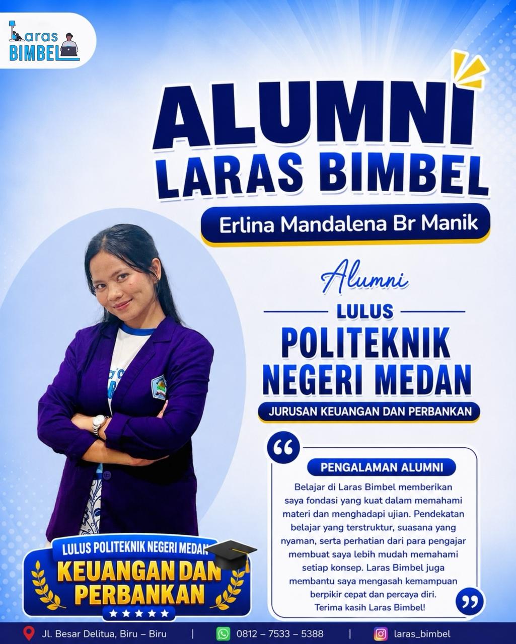 Erlina Mandalena Br. Manik - Lulus Seleksi POLMED