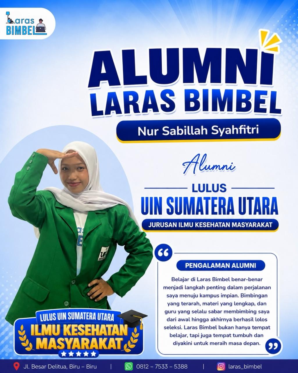 Nur Sabillah Syahfitri - Lulus Seleksi UIN SU