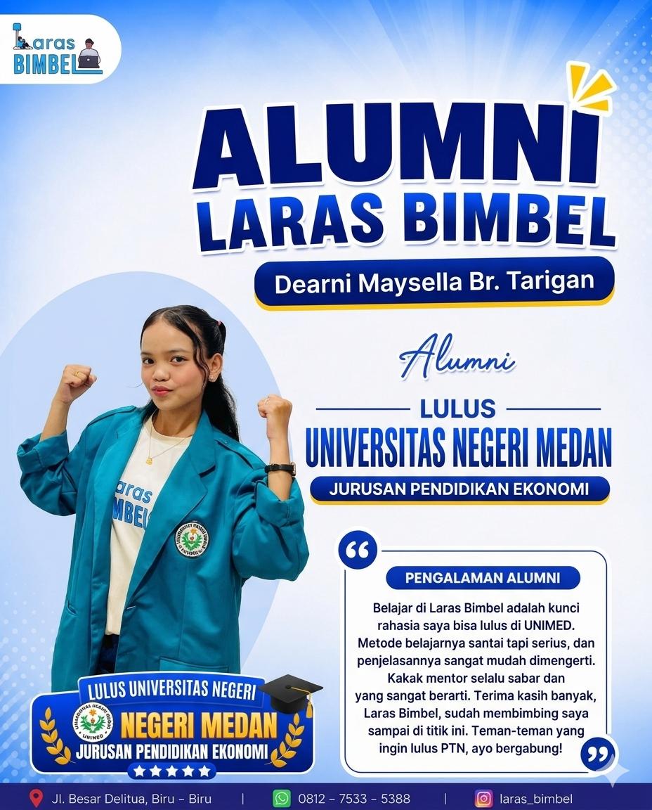 Dearni Maysella Br. Tarigan - Lulus Seleksi UNIMED