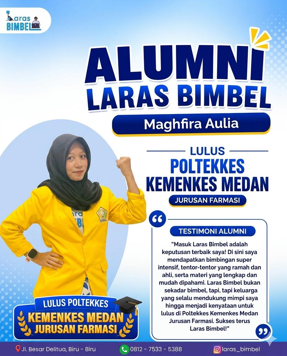 Maghfira Aulia - Lulus Seleksi POLTEKKES KEMENKES MEDAN