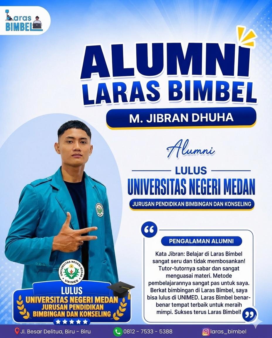 M. Jibran Dhuha - Lulus Seleksi UNIMED