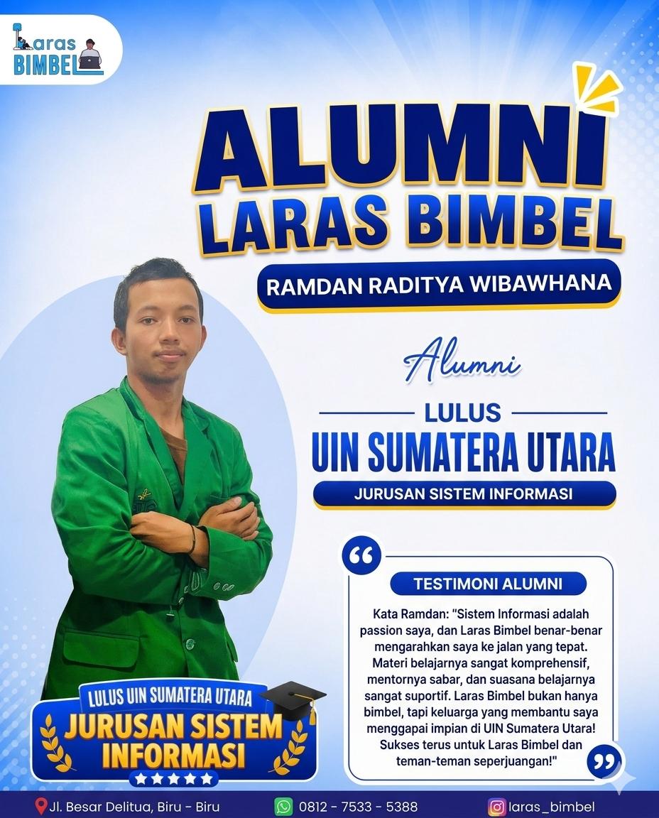 Ramdan Raditya Wibawhana - Lulus Seleksi UIN SU