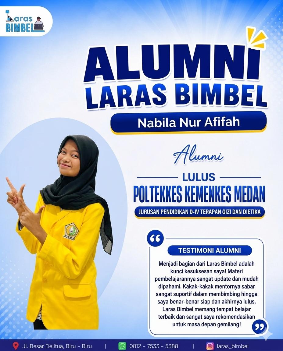 Nabila Nur Afifah - Lulus Seleksi POLTEKKES KEMENKES MEDAN