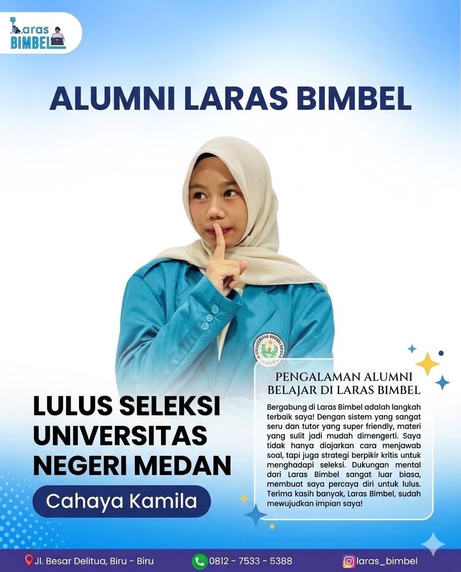 Cahaya Kamila - Lulus Seleksi UNIMED