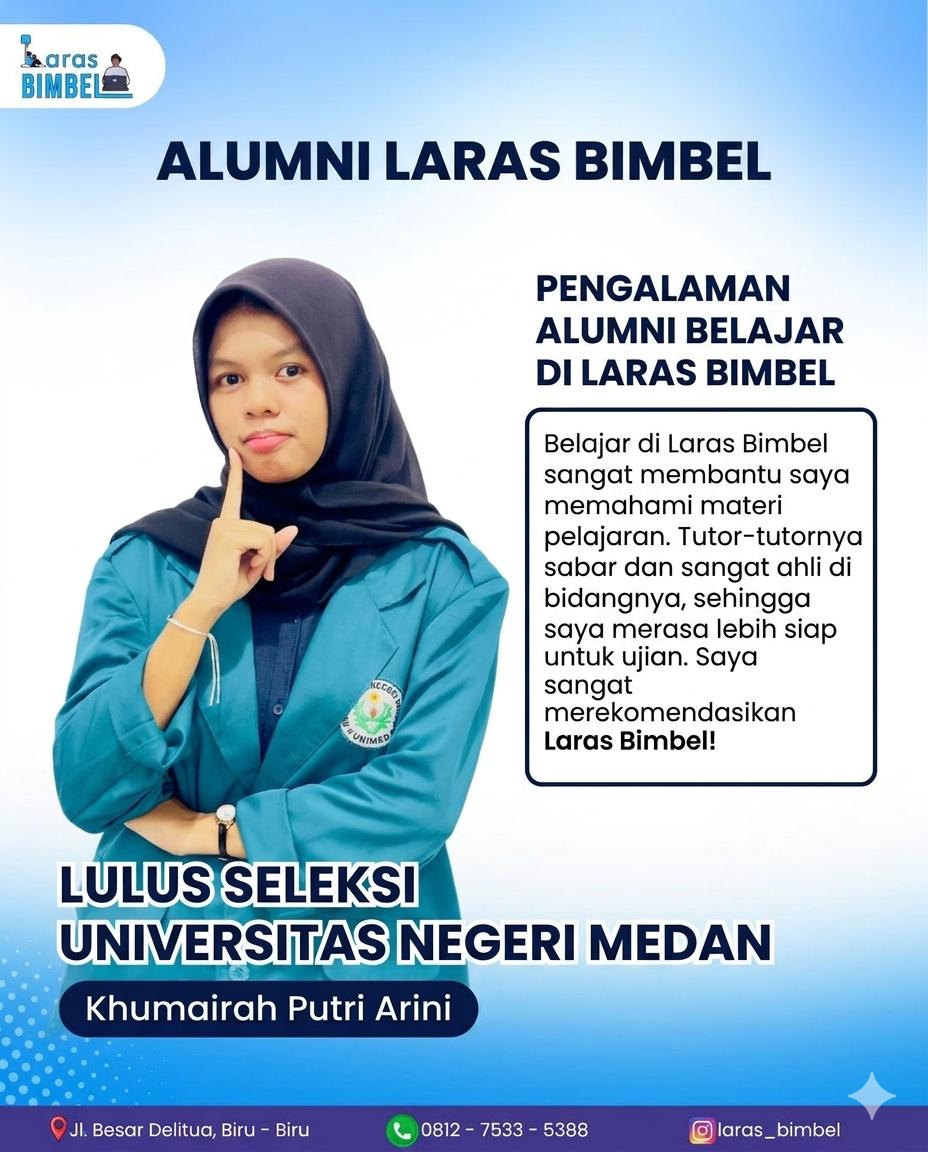 Khumairah Putri Arini - Lulus Seleksi UNIMED