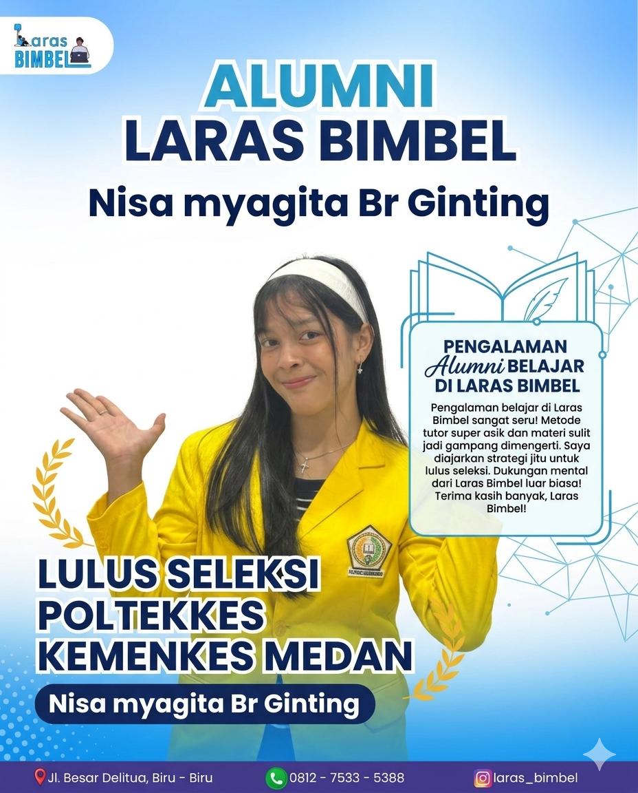 Nisa Myagita Br. Ginting - Lulus Seleksi POLTEKKES KEMENKES MEDAN