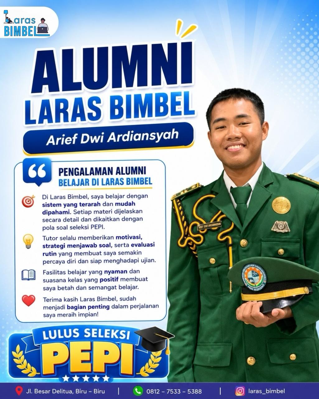 Arief Dwi Ardiansyah - Lulus Seleksi PEPI